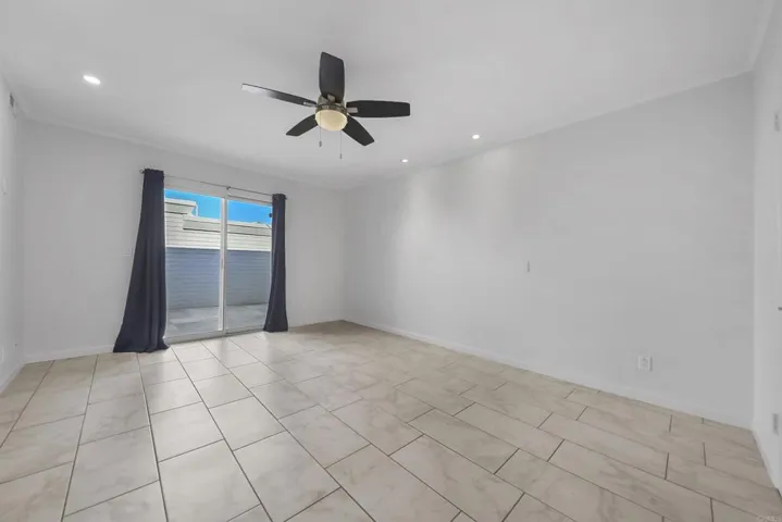 Access to back patio