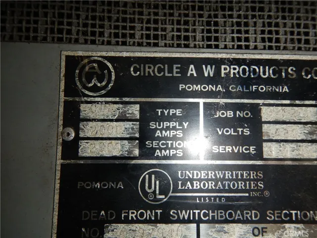 2,000 AMP in BLdg. D Provides by MID