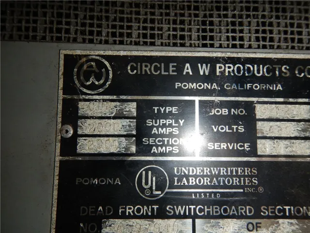 2,000 AMP in BLdg. D Provides by MID