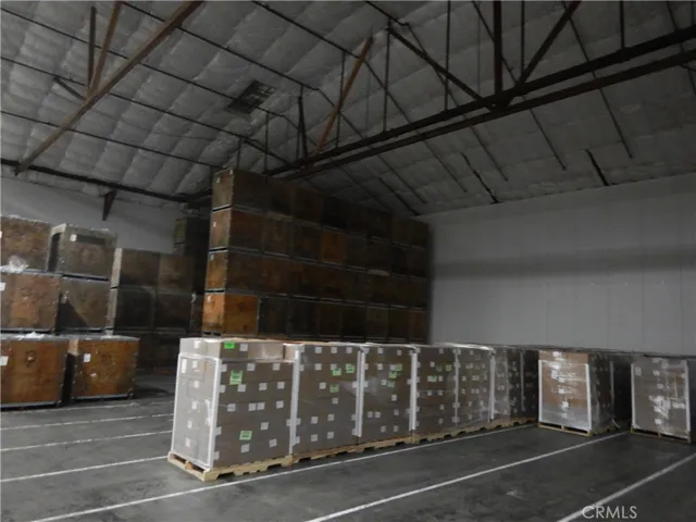 Interior of walk-in box