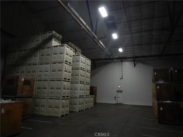 Interior of walk-in box

