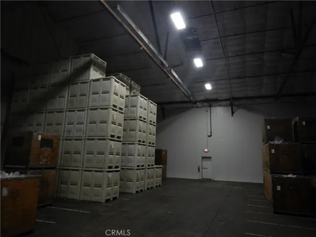 Interior of walk-in box
