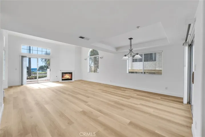 Ocean view from the living room and dining room