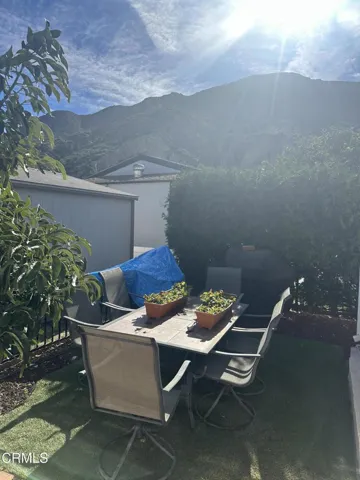 back yard view of mountain