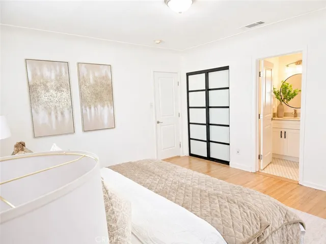 Primary Bedroom staged