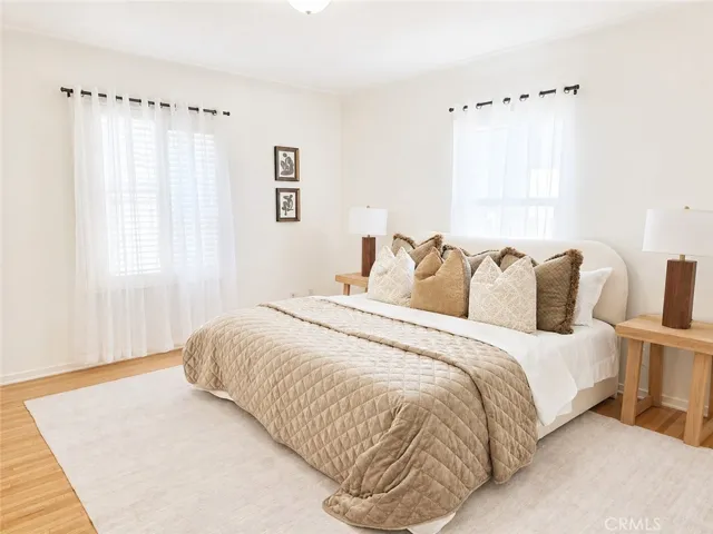 Primary Bedroom staged
