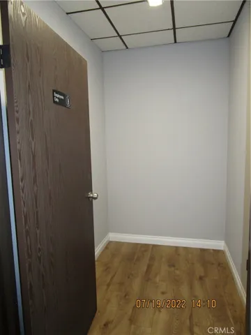 Extra storage room between offices.