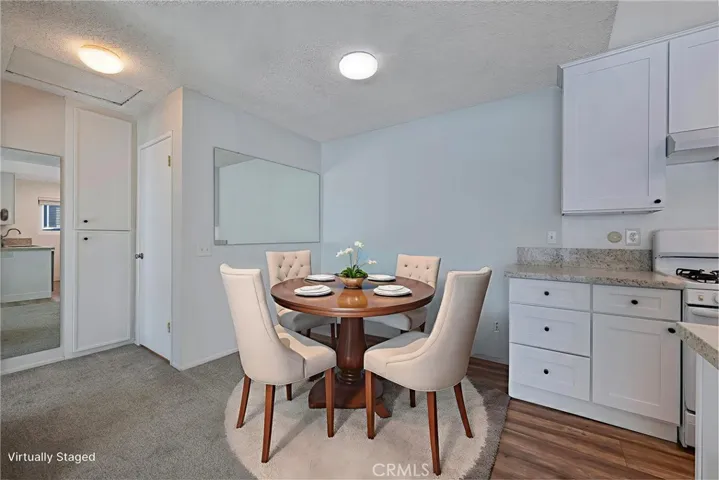 Dining room virtually staged