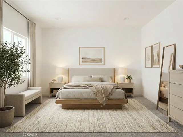 Master Bedroom staged