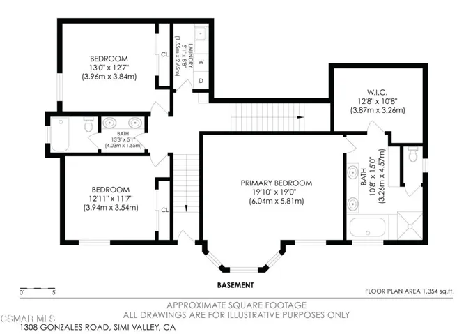 1308 Gonzales Rd Basement Floorplan