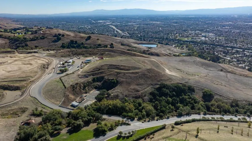 A view of the quarry operation area looking south towards San Jose.