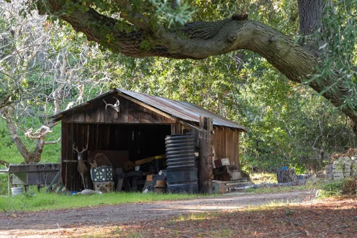 One of several storage barns on property.