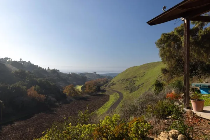 A view of the bay looking west next to the home.