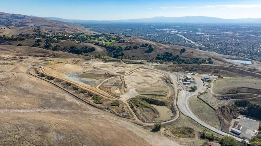 Looking south over the quarry operation portion of the property.