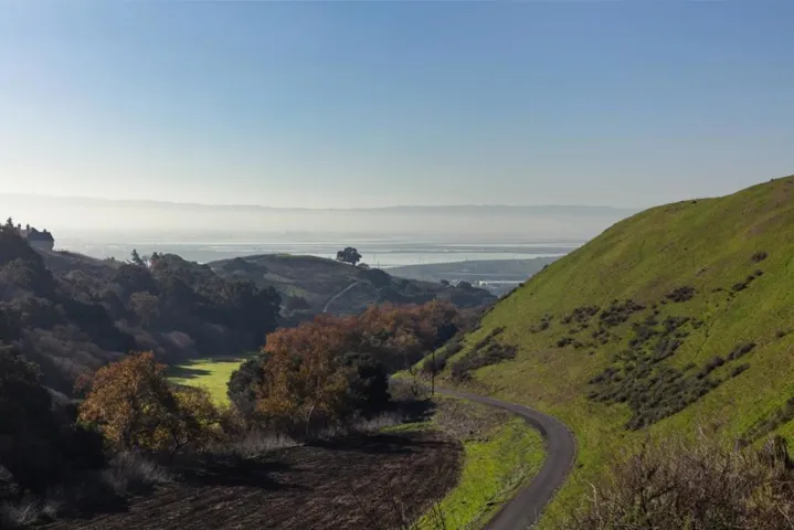 Another view of the bay from the home. A short drive from the hustle of Silicon Valley to privacy.