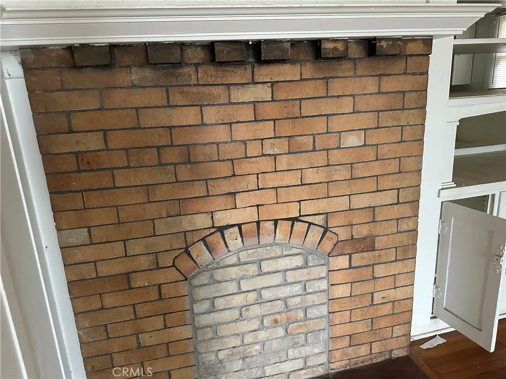Fireplace has been filled in.