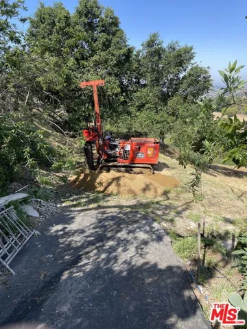 Driveway to vacant lot.
