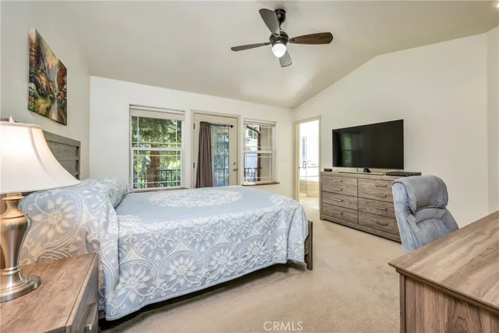 Primary bedroom with exterior access