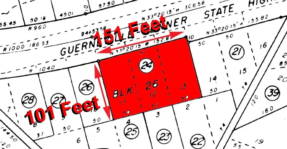 Sonoma County Assessor Map Close up