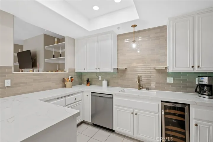 Stainless steel appliances and plenty of prep space.