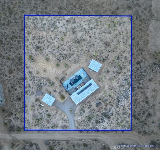 Parcel outline of property