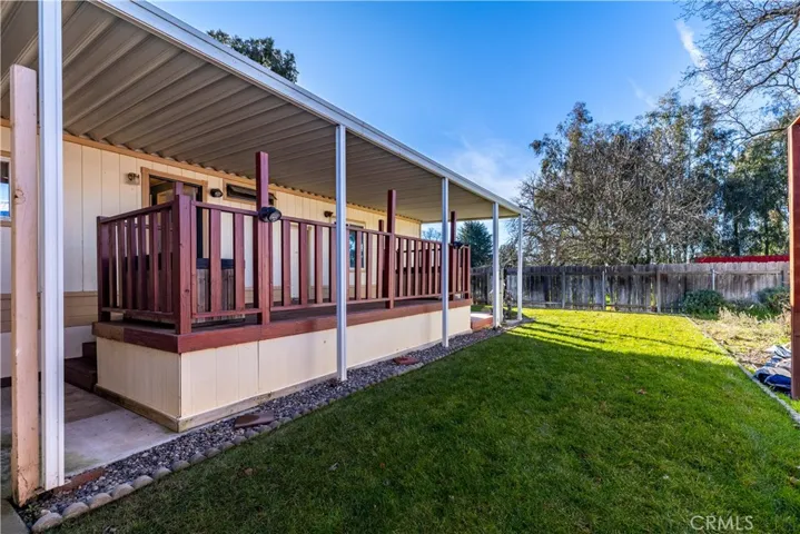Grassy yard off deck