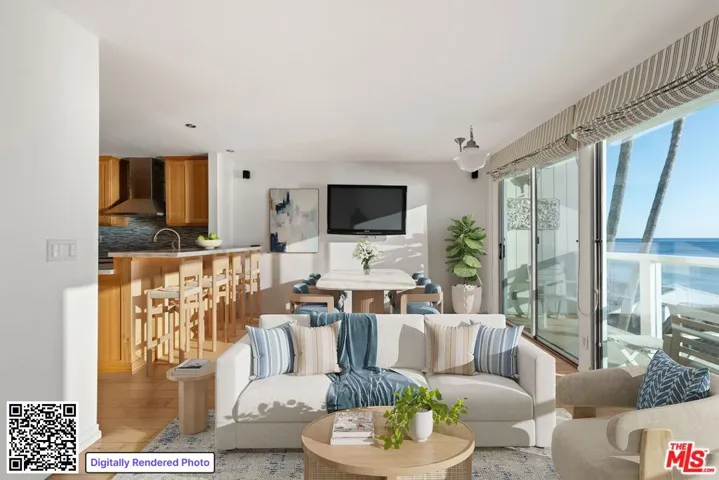 living room (virtually staged)