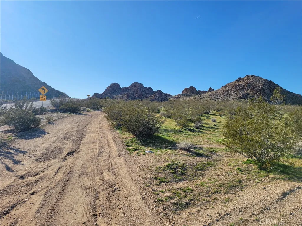 Standing at approximately the Southeast corner of the property looking west.  Frontage of the property goes all the way to the rocky butte.