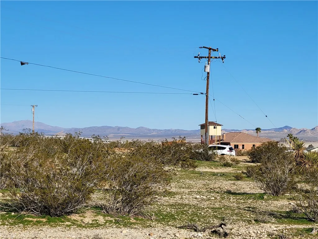 View to the east where the power pole is.