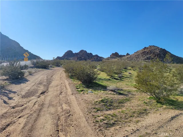 Standing at approximately the Southeast corner of the property looking west.  Frontage of the property goes all the way to the rocky butte.