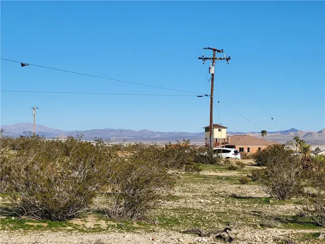 View to the east where the power pole is.