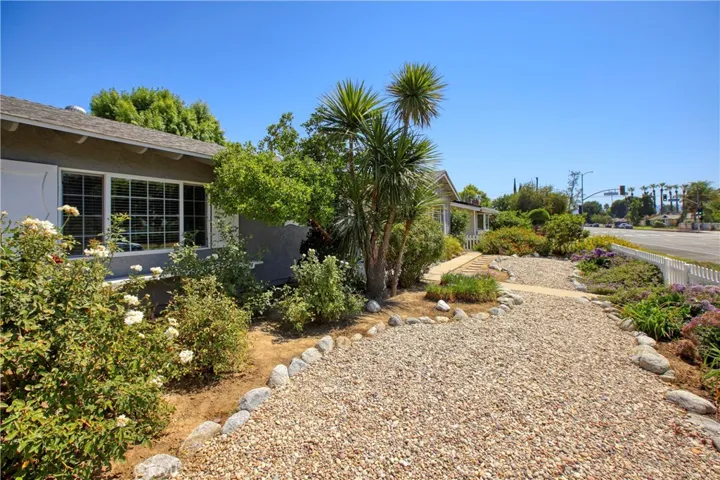 Front yard side view
