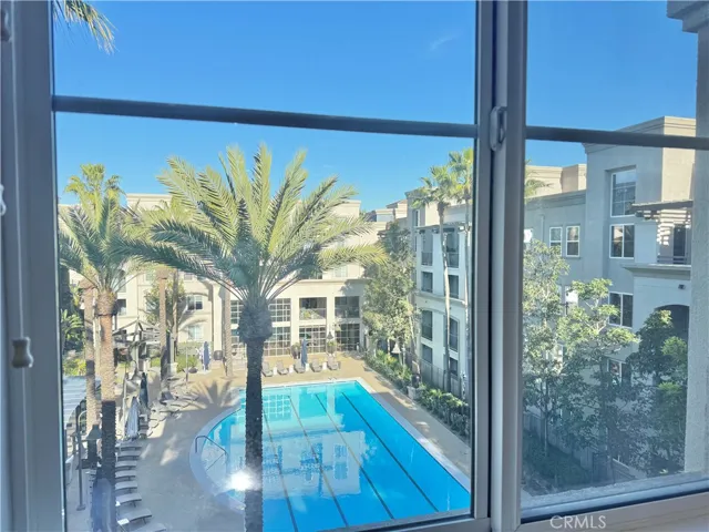 Pool view from Living Room