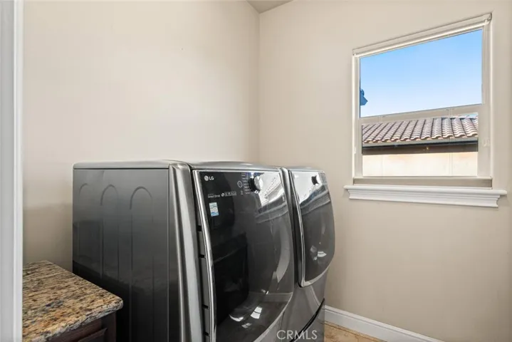 Main level laundry room