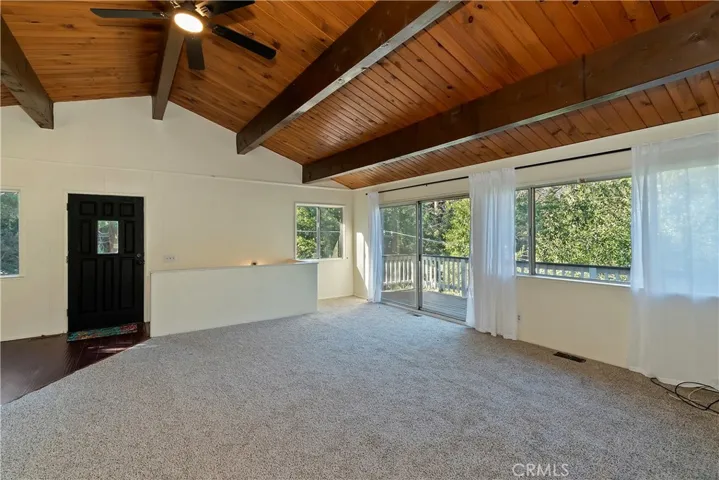 Unit 1 living room patio door. Clean and move in ready