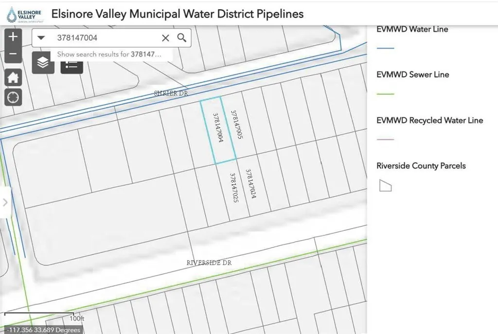 Water district sewer and water map