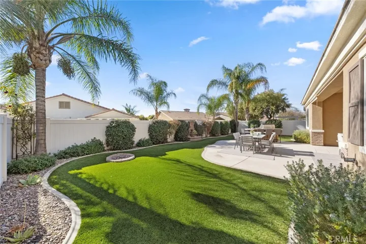 Low maintenance backyard
