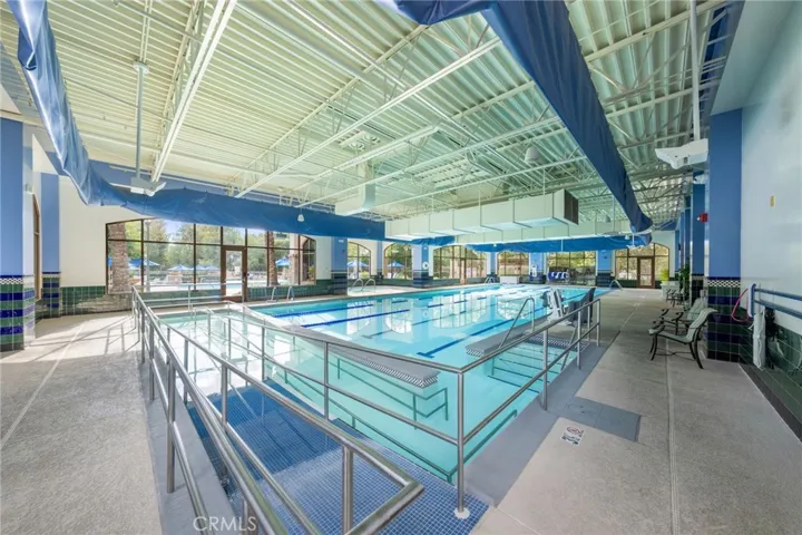 Another view of the indoor community pool