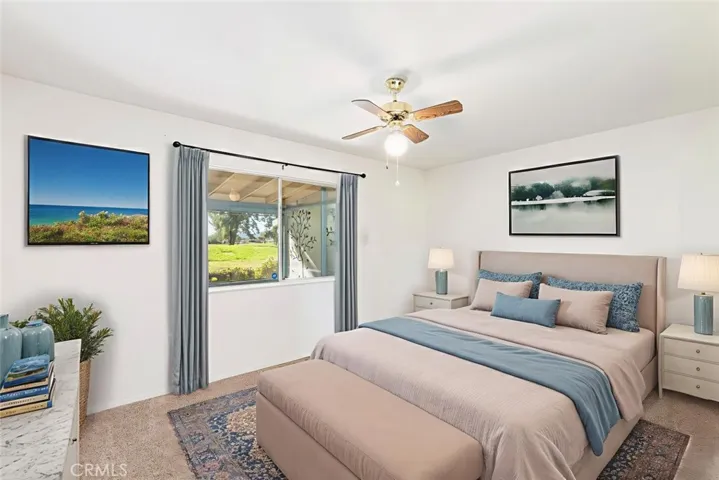 The second bedroom is virtually staged.