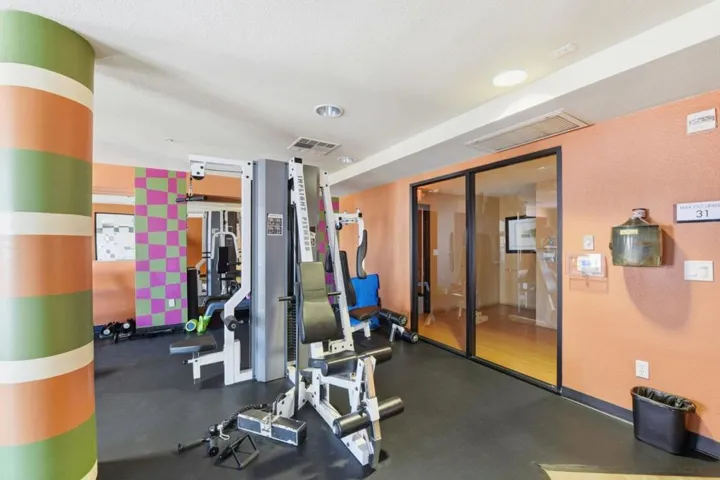 Full Gym with Tredmill, Elliptical, Free weights and Cable Machines