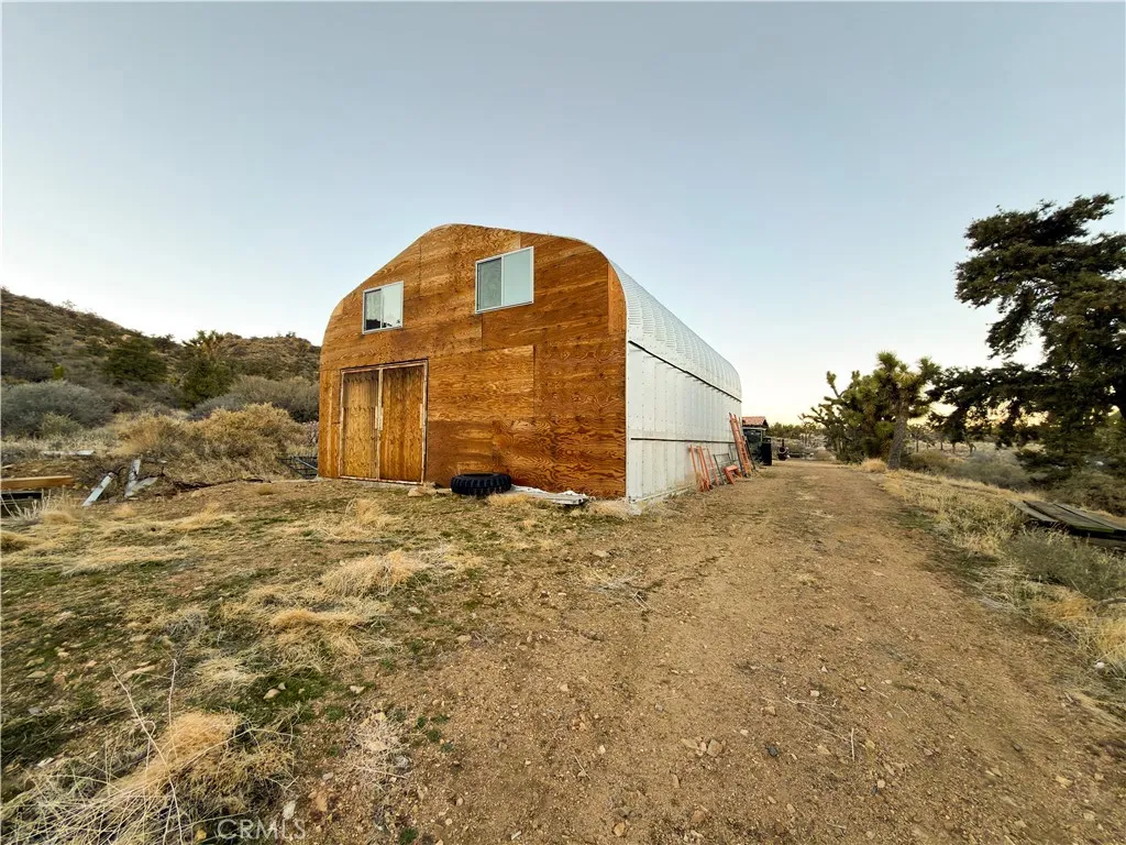 Back of Type A Quonset Hut Building