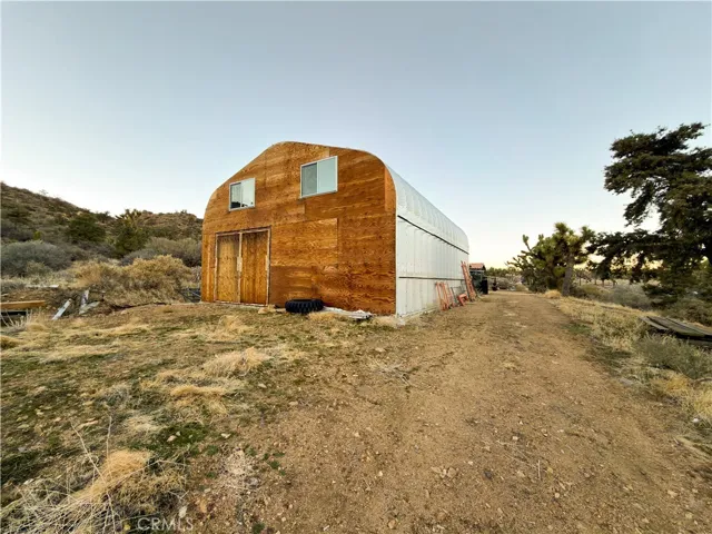 Back of Type A Quonset Hut Building