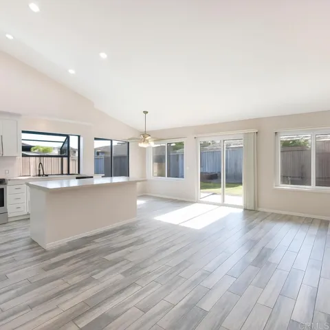 Existing furniture was removed to clear out room with AI