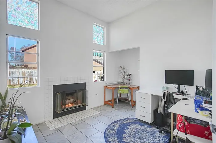 Primary Bedroom Retreat/Office with Wood Burning Fireplace