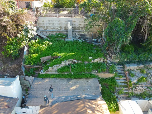 upper portion of the lot