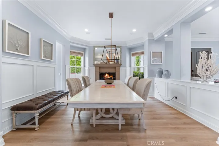 Dining Room with Fireplace