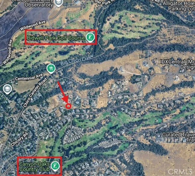 Tucked in between two golf courses! Location, location!