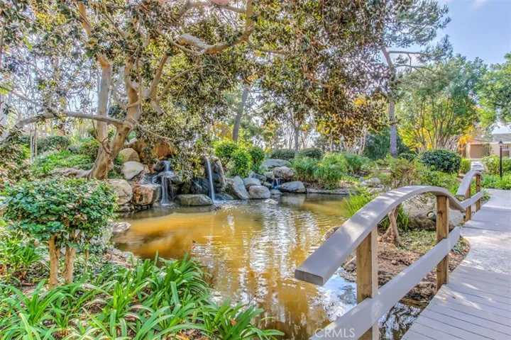 Waterfalls add to the serenity.