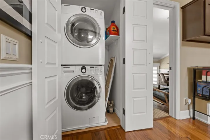 Stacked GE Washer and Dryer included.
Photos from pre-tenant occupancy (2023)