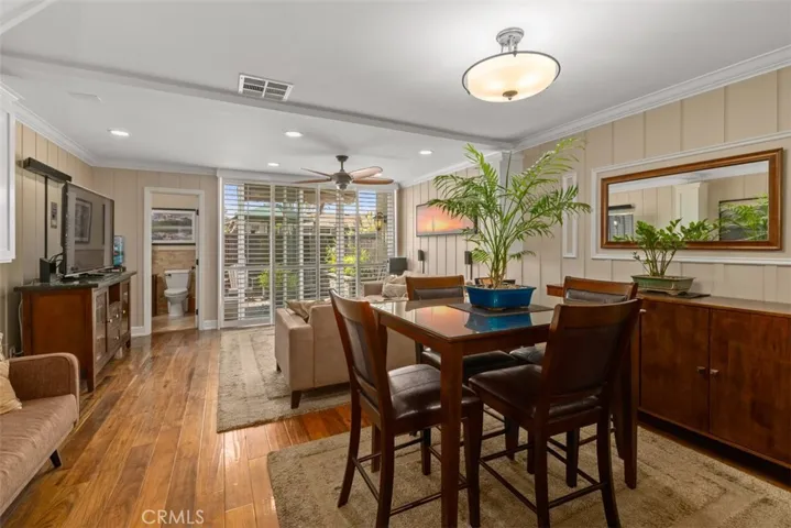 Hardwood floors in dining and living room. 
Photos from pre-tenant occupancy (2023)